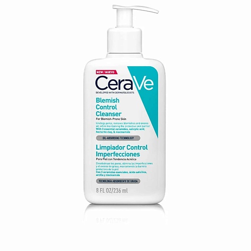 Гель для умывания CERAVE Очищающий гель для проблемной кожи Blemish cerave гель интенсивно очищающий для нормальной и жирной кожи 236 мл