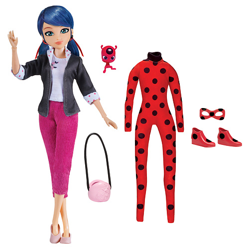 кукла MIRACULOUS Кукла Тайный супергерой: Маринет Леди баг и Супер кот игрушки miraculous кукла с аксессуарами кроликс леди баг и супер кот