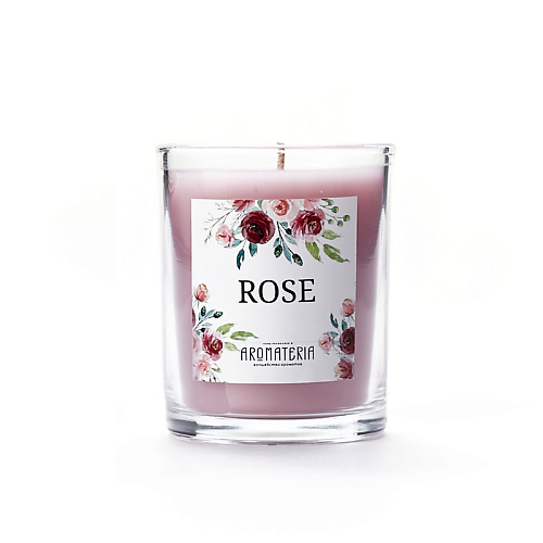 Свеча AROMATERIA Ароматическая свеча Роза / Rose ароматическая свеча rose hibiscus свеча 96г