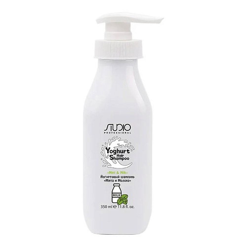 STUDIO Йогуртовый шампунь для волос Мята и Молоко 350.0