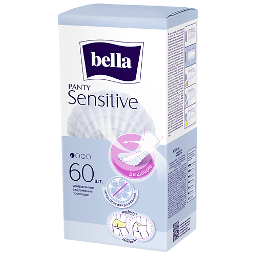 BELLA Прокладки ежедневные ультратонкие Panty sensitive 60.0 MPL307345