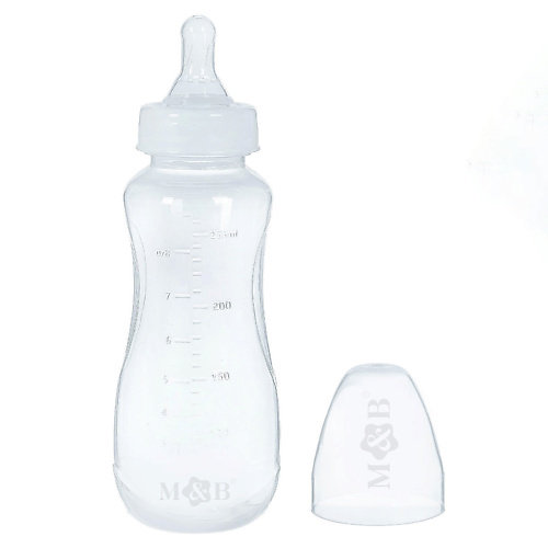 MUM&BABY Бутылочка для кормления, классическое горло, приталенная, от 3 мес. MPL314666