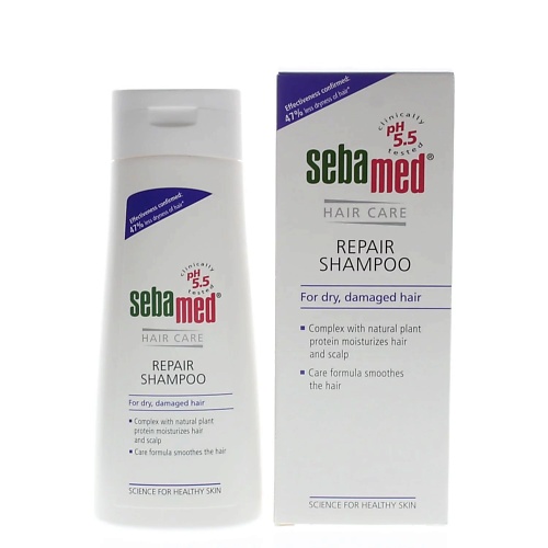Шампунь для волос SEBAMED Восстанавливающий шампунь Classic Repair для поврежденных волос шампунь для волос beautific шампунь для поврежденных волос супер восстанавливающий hair rehab