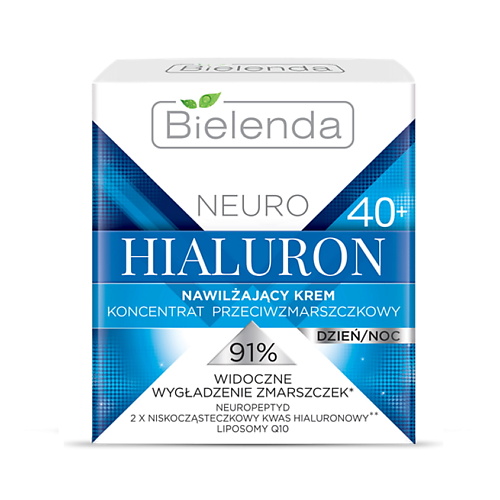 bielenda neuro hialuron нейропептидная сыворотка день ночь для лица 30 мл Крем для лица BIELENDA Крем для лица увлажняющий  омолаживающий NEURO HIALURON