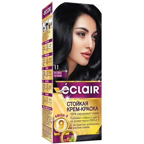 ECLAIR Стойкая крем-краска  для волос с маслами OMEGA 9 MPL308924 - фото 1