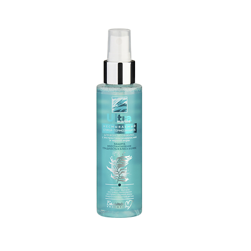 Спрей для ухода за волосами БЕЛИТА-М Спрей-термозащита для всех типов волос Несмываемый Ultra marine спреи для ухода за волосами белита спрей кондиционер для волос натуральное ламинирование несмываемый