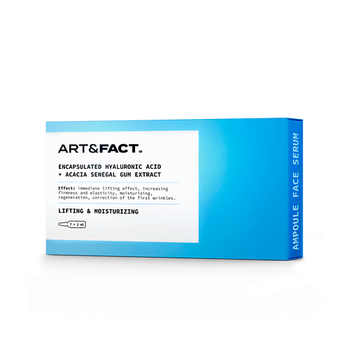 цена Сыворотка для лица ART&FACT Ампульная лифтинг-сыворотка для лица с инкапсулированной гиалуроновой кислотой