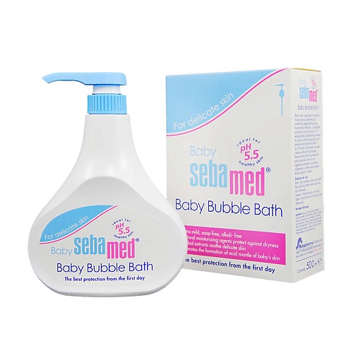 SEBAMED Успокаивающая и увлажняющая детская пена для ванн Baby Bubble Bath 500.0