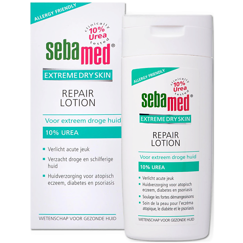 цена Лосьон для тела SEBAMED Восстанавливающий лосьон Repair Lotion с 10% мочевиной для очень сухой кожи