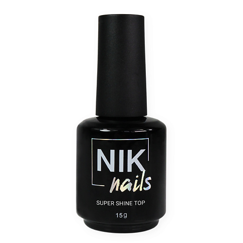

NIK NAILS Глянцевый топ для ногтей / топ без липкого слоя Top Super Shine 15.0, Глянцевый топ для ногтей / топ без липкого слоя Top Super Shine