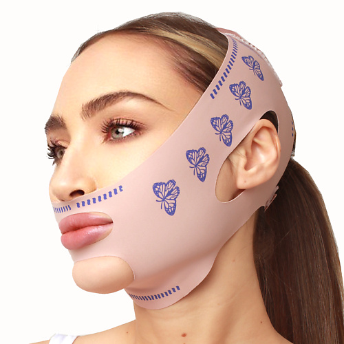 Маска для лица DREAMLIKE Маска бандаж для коррекции овала лица и шеи, для подбородка маска для лица anacis маска бандаж для коррекции овала лица биотурмалиновый