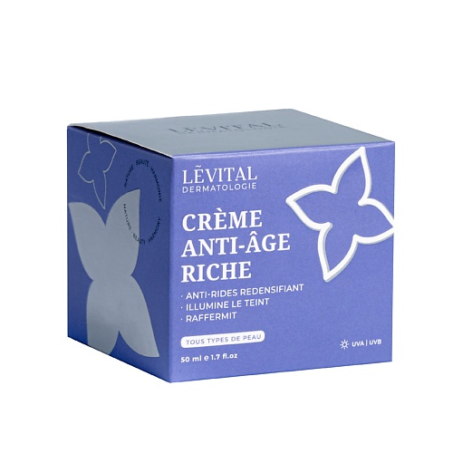 LEVITAL Крем для лица антивозрастной увлажняющий пептидный с коллагеном  Anti-Âge Riche 50.0