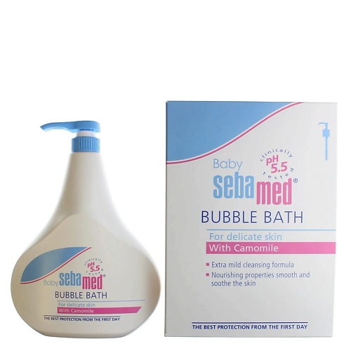 Пена для ванны SEBAMED Успокаивающая и увлажняющая детская пена для ванн Baby Bubble Bath