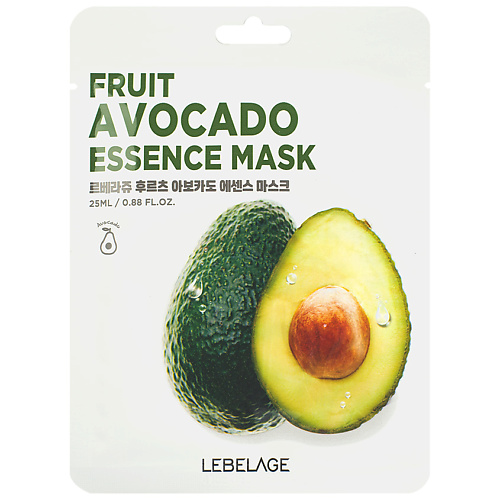 LEBELAGE Тканевая маска для лица с экстрактом авокадо 25.0