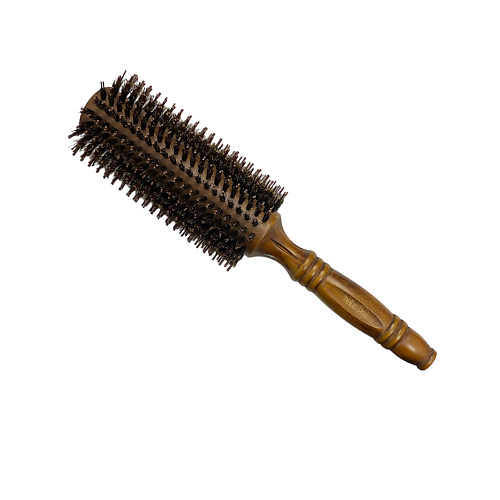 MELONPRO Брашинг с облегченной эвкалиптовой ручкой (34 мм), натуральная щетина и штифты hairway брашинг hairway glossy wood деревянный комбинированная щетина 28мм 20 рядов
