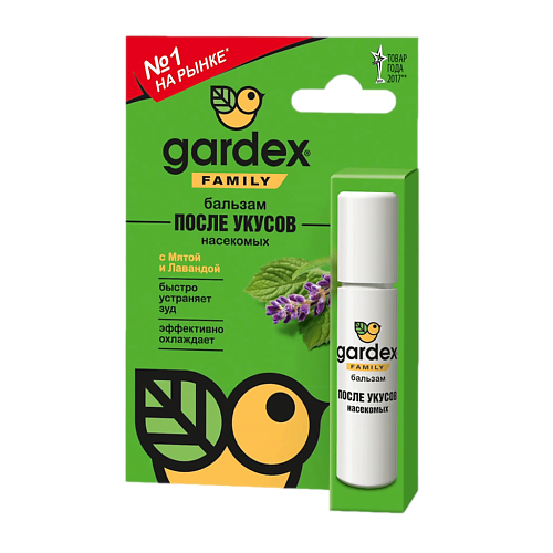 GARDEX Family Бальзам после укусов роликовый 7.0 бальзам family cosmetics яичный глубокое питание и блеск здоровых волос 570 мл х 2шт