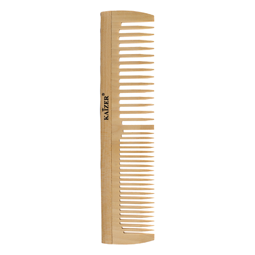 Расческа для волос KAIZER Гребень деревянный комбинированный, 190 мм