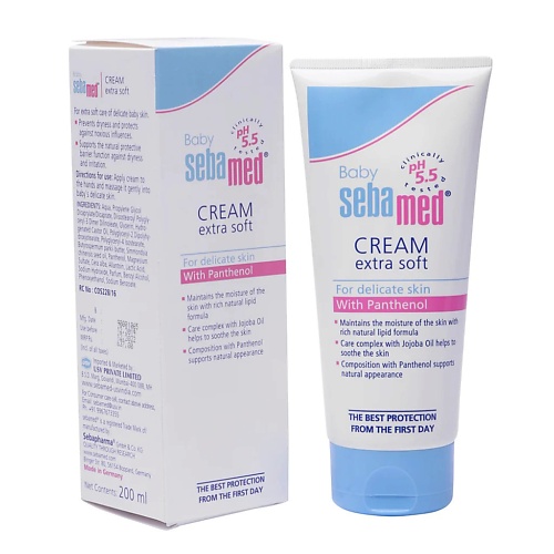 Крем для тела SEBAMED Смягчающий детский крем Baby Cream Extra Soft для чувствительной кожи фотографии