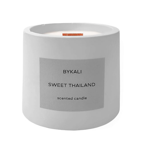 Свеча BYKALI Свеча ароматическая Сладкий Таиланд с деревянным фитилем в камне декорирование woodwick ароматическая свеча сладкий кофе