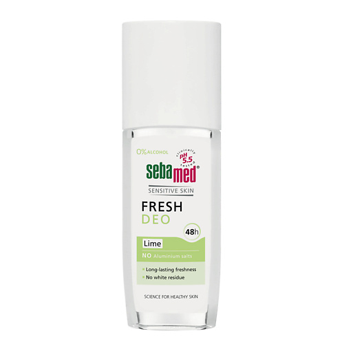 Дезодорант-спрей SEBAMED Дезодорант для чувствительной кожи Lime 24H Deodorant,  без спирта