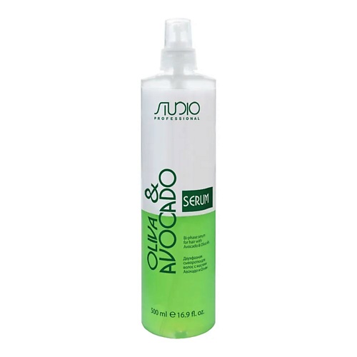 STUDIO Двухфазная сыворотка для волос с маслами Авокадо и Оливы 500.0