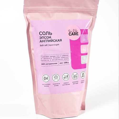 

SILK CARE Соль для ванн Английская Epso 1200.0, Соль для ванн Английская Epso