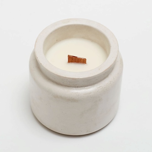 Свеча AROMATERIA Свеча из соевого воска в гипсовом стакане Непал ароматы для дома aromateria ароматическая свеча ведьмак
