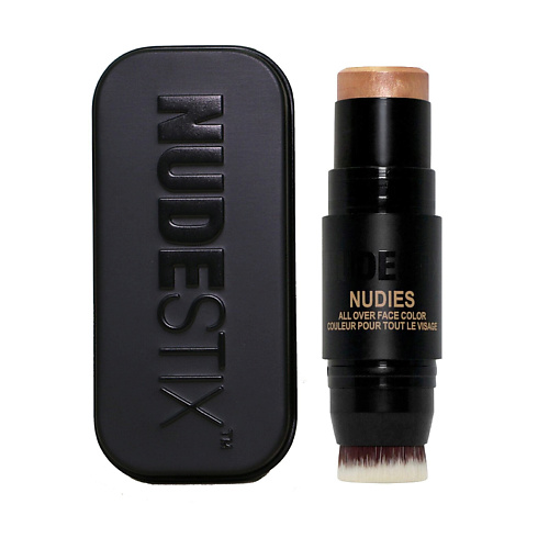 NUDESTIX Хайлайтер Nudies Glow в стике, со встроенной кисточкой для растушевки