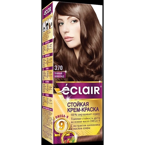 ECLAIR Стойкая крем-краска  для волос с маслами OMEGA 9 MPL309660
