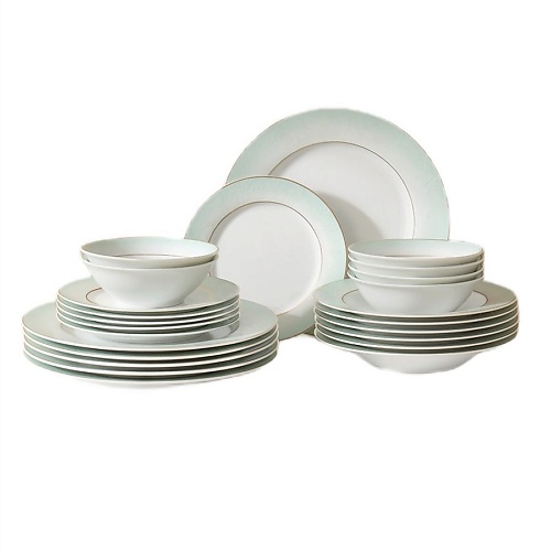 цена Набор посуды ARYA HOME COLLECTION Набор Столовой Посуды Elegant из фарфора Jade