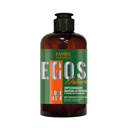 Шампунь для волос FAMILY COSMETICS Укрепляющий шампунь от перхоти Nature серии Egos for men