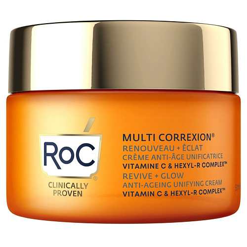 цена Крем для лица ROC Антивозрастной осветляющий крем с витамином С Multi Correxion Revive + Glow