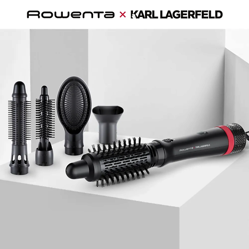 Фен-щетка ROWENTA Фен-щетка 5в1 Karl Lagerfeld Express Style CF634LF0 rowenta фен karl lagerfeld cv613lf0