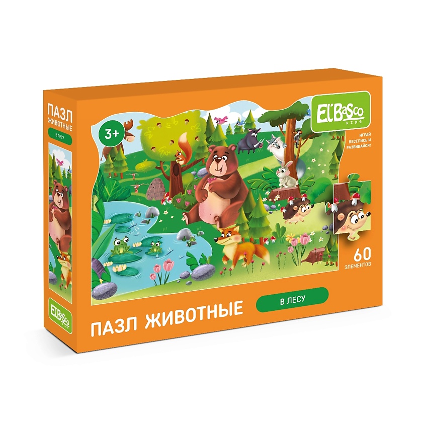 Изображение товара Детский пазл Животные 60 элементов серия Животные Elbascokids