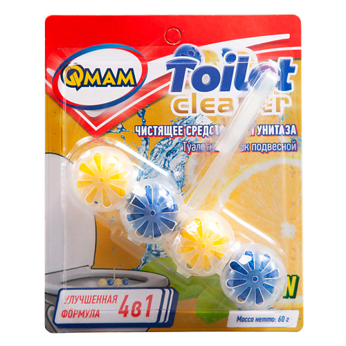 цена подвесной блок для унитаза QMAM Средство чистящее для унитаза туалетный блок Lemon