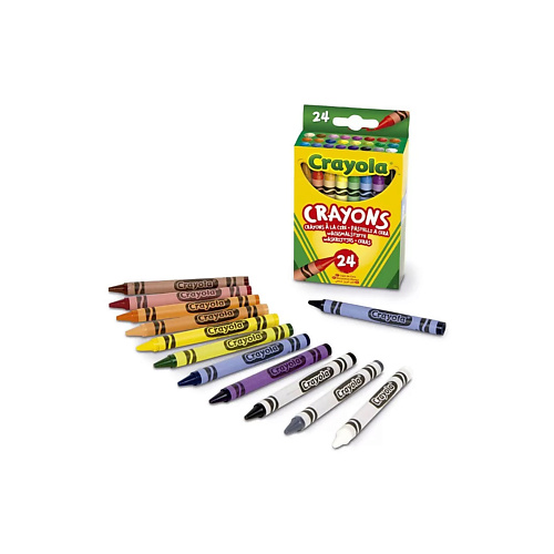 crayola 64 count crayons non peggable Набор карандашей CRAYOLA Восковые карандаши Colored Crayons