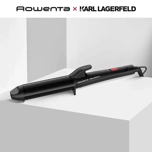Щипцы для завивки волос ROWENTA Плойка для завивки волос Karl Lagerfeld CF322LF0 rowenta щипцы для завивки curling xl tong cf3222f0