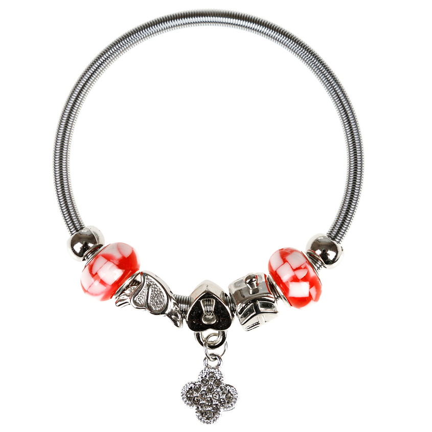 Изображение товара Стильный браслет с шармами Цветочек от Lukky Fashion 1 шт