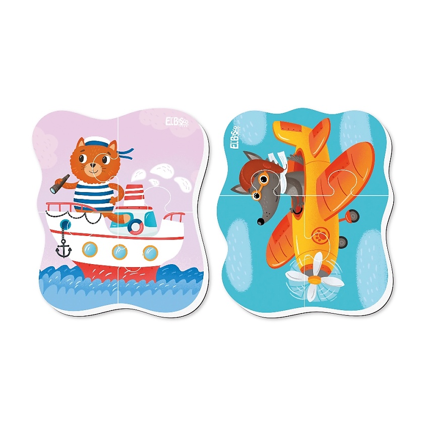 Изображение товара EL'BASCO Магнитный пазл для малышей"Плаваем, летаем", 1 шт
