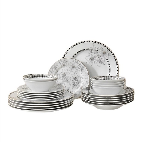 Набор посуды ARYA HOME COLLECTION Набор Столовой Посуды Elegant из фарфора Mandala набор столовой посуды maxwell