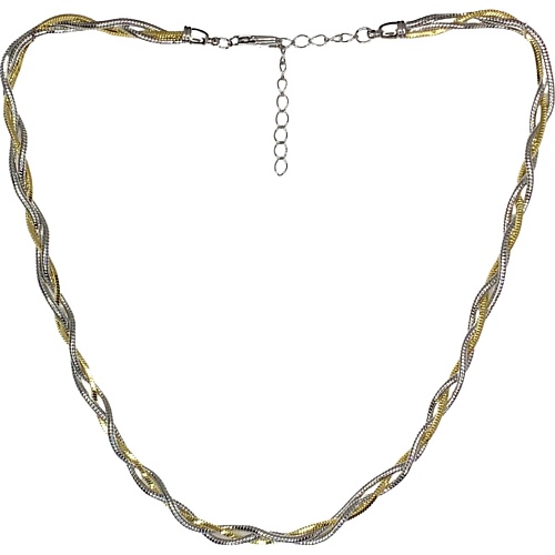 Бижутерия AMANTE CRYSTAL Колье Bicolor плетение