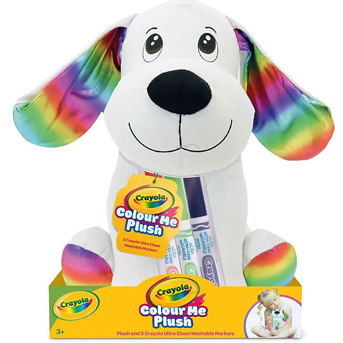 Набор для творчества CRAYOLA Набор для творчества Colour Me Plush: Плюшевая собачка + Фломастеры