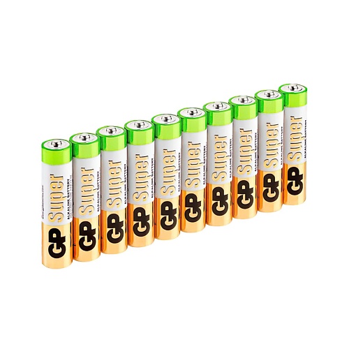 Батарейки GP BATTERIES Батарейки АА пальчиковые алкалиновые Super Alkaline, набор 10 шт батарейки удлинители и переходники gp batteries батарейки аа lr6 10 шт