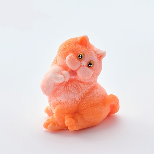 Мыло твердое SKUINA Мыло ручной работы Котик рыжий вязаный рыжий котик 7 см игрушка ручной работы