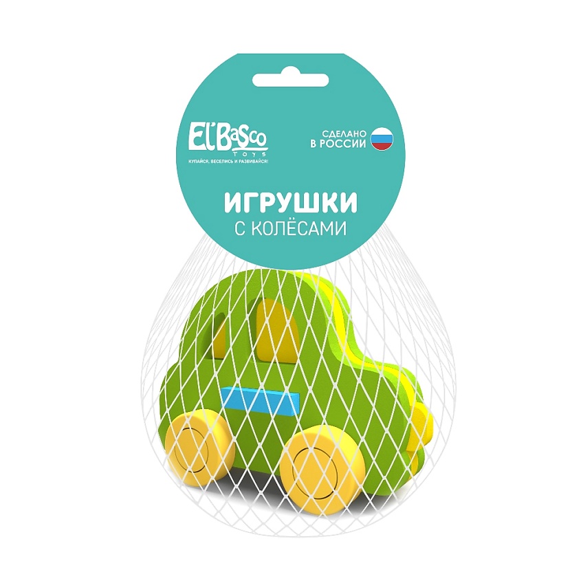 Изображение товара EL'BASCO Игрушка-каталка для малышей с колесами Машина, 1 шт