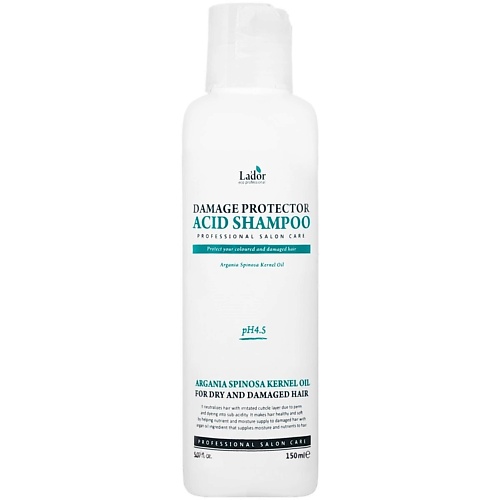 Шампунь для волос LADOR Шампунь для поврежденных волос Damage Protector Acid Shampo lador защитный шампунь для поврежденных волос damaged protector acid shampoo 150 ml