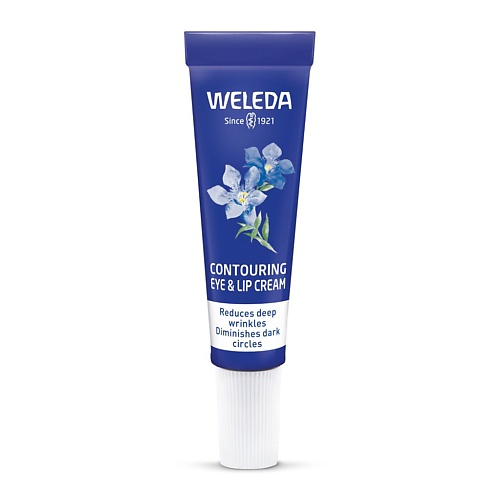 Крем для глаз WELEDA Разглаживающий крем Blue Gentian & Edelweiss Eye & Lip для контуров глаз и губ цена и фото