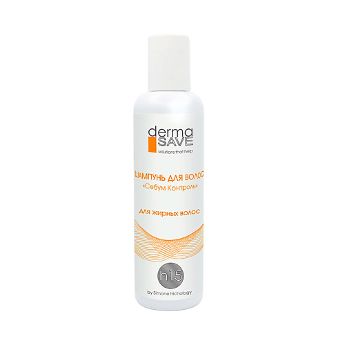 Шампунь для волос DERMA SAVE Шампунь H15 против жирности волос и нормализации PH кожи головы Sebum control shampoo