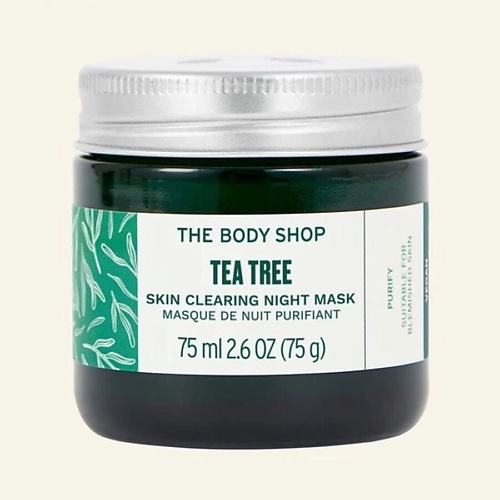 цена Маска для лица THE BODY SHOP Ночная маска Tea Tree Skin Clearing Night против несовершенств с маслом чайного дерева