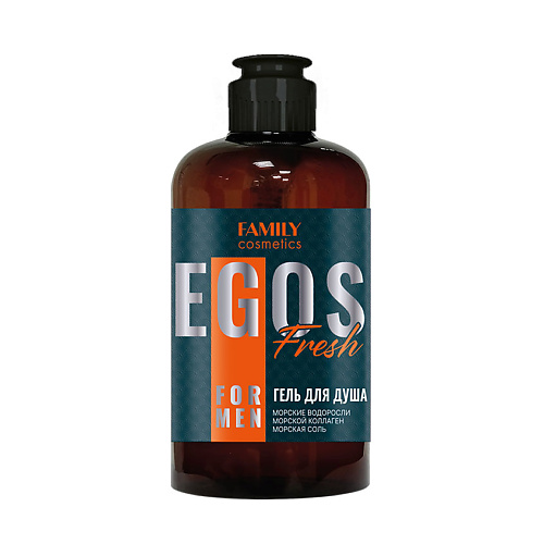 Гель для душа FAMILY COSMETICS Гель для душа Fresh серии EGOS for men средства для ванной и душа barwa cosmetics мыло гипоаллергенное универсальное экстракт одуванчика